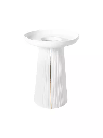 RAEDER | Vase Plissiert Weiss | 
